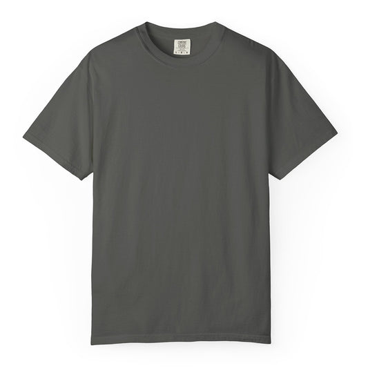 Personalized Father’s Day shirt displayed flat with casual accessories
